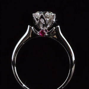 Heartfelt Diamond Engagement Ring