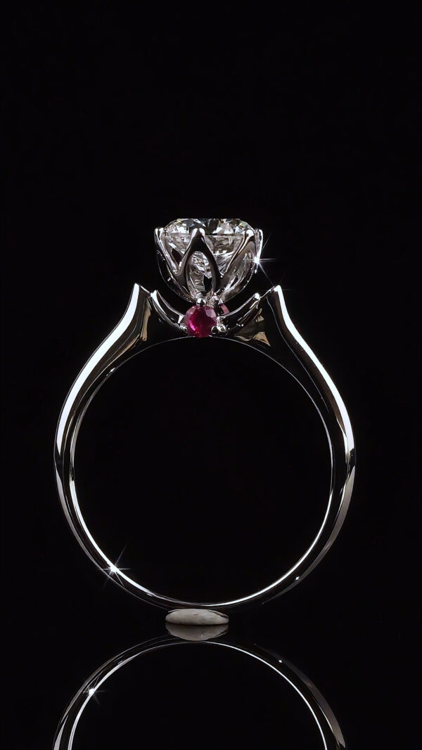 Heartfelt Diamond Engagement Ring